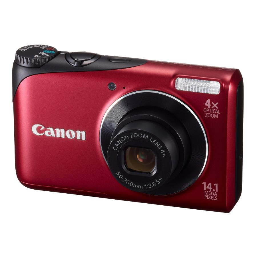 ★美品★ Canon PowerShot A2200 キヤノン デジカメ Canon デジタルカメラ PowerShot A2200 レッド PSA2200(RE) : ホット
