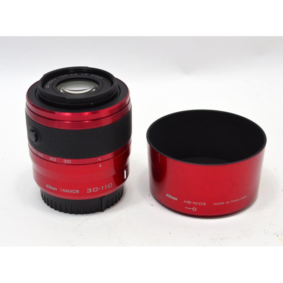 Nikon 1 30-110mm f/3.8-5.6 VR Nikkorレンズ（レッド） : ホット