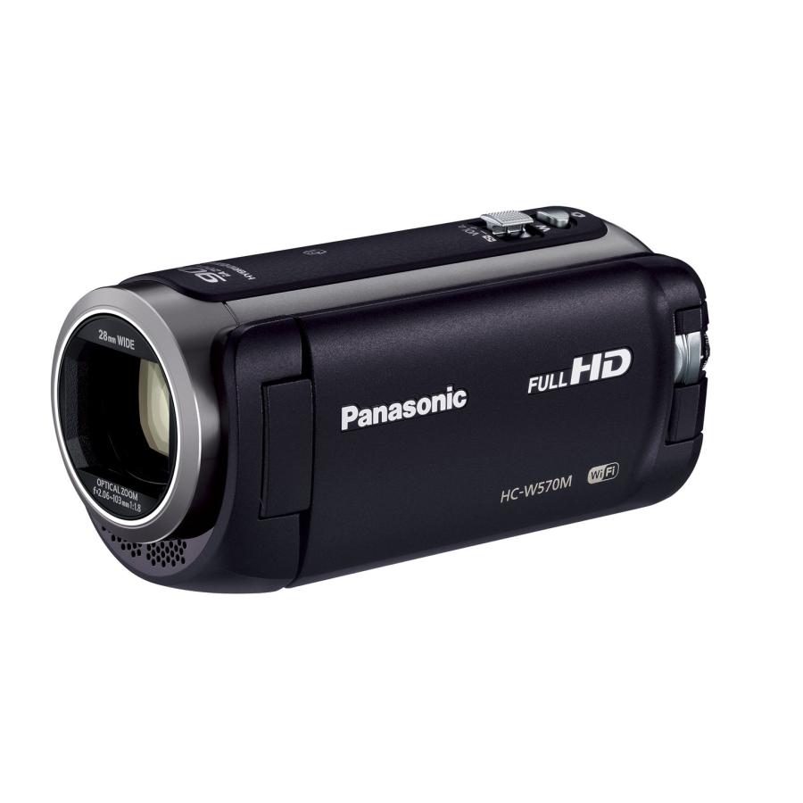 パナソニック HDビデオカメラ W570M ワイプ撮り 90倍ズーム ブラック