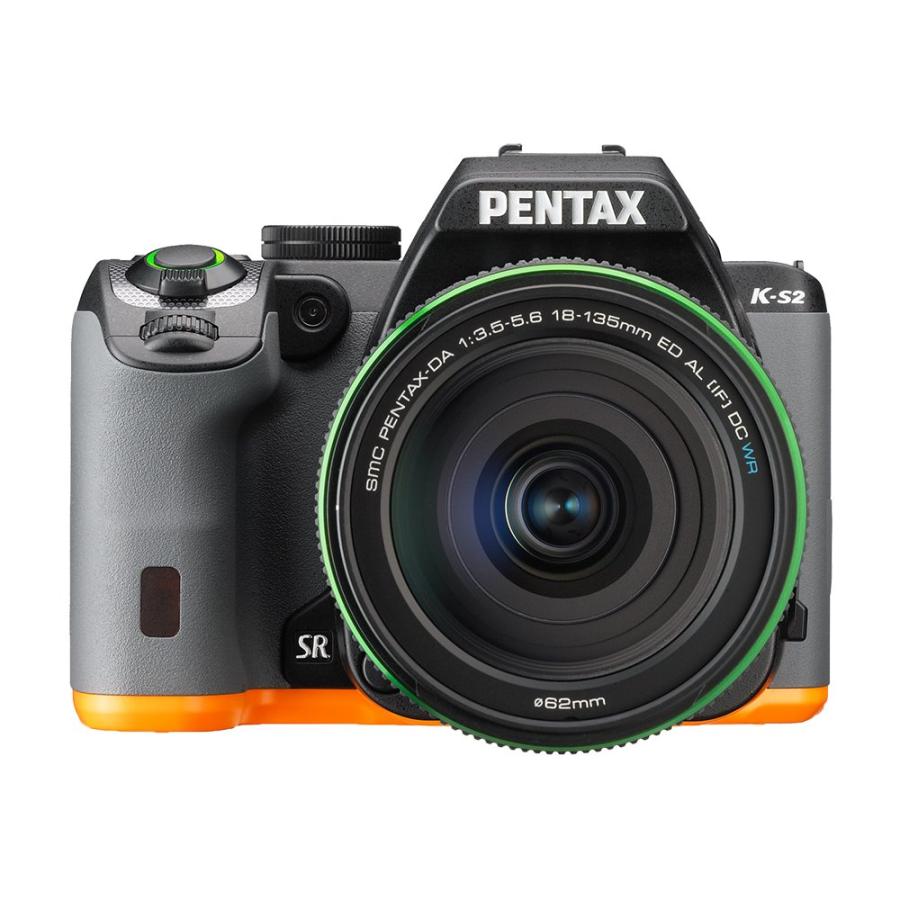 PENTAX デジタル一眼レフ PENTAX K-S2 DA18-135mmWRレンズキット (ブラック×オレンジ) PENTAX K-S2 DA18 | 