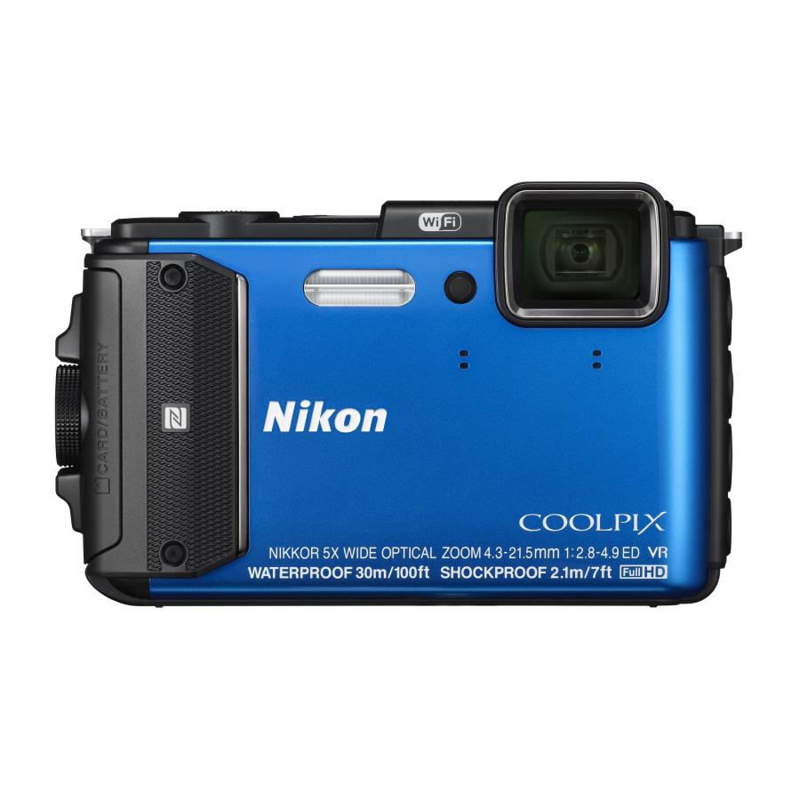 Nikon デジタルカメラ COOLPIX AW130 ブルー : ホットミーティア