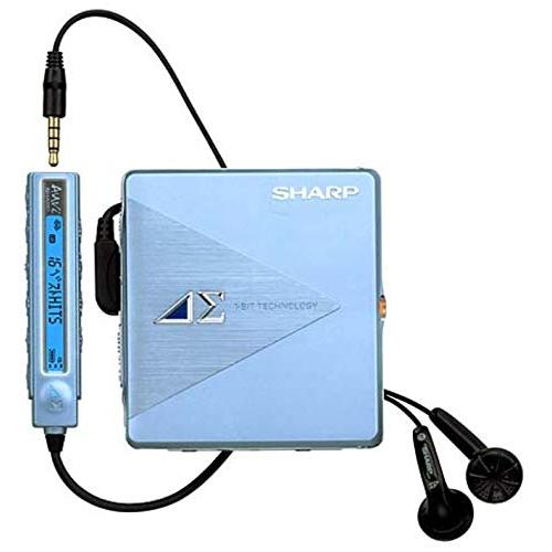 SHARP ポータブルMDプレーヤー MD-DS5-A ライトブルー : ホット