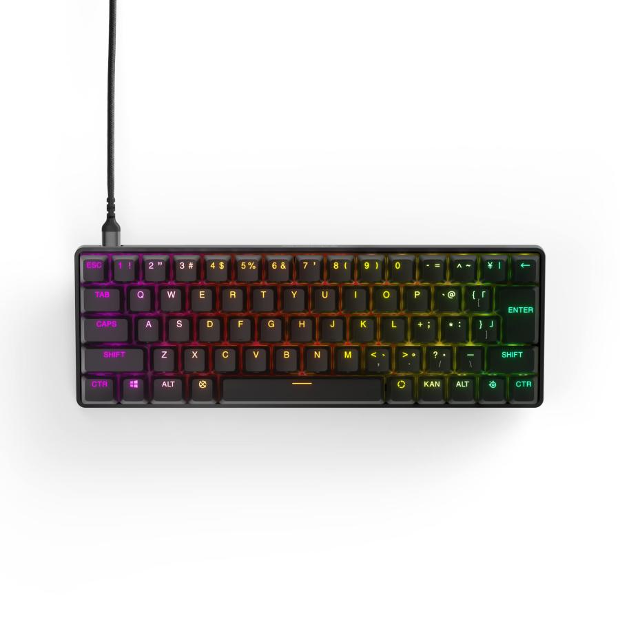 SteelSeries ラピッドトリガー 搭載 ゲーミングキーボード ミニサイズ