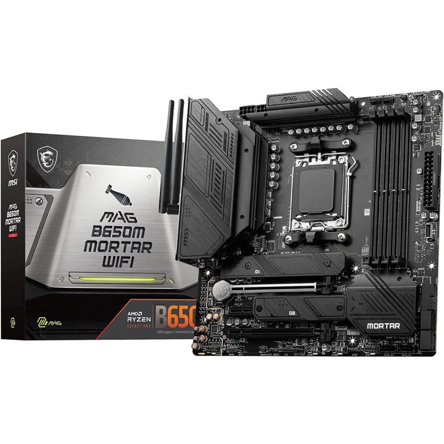 MSI マザーボード MAG B650M MORTAR WIFI AMD Ryzen 7000/9000
