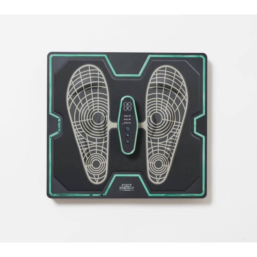 【 保阪尚希 監修 】 フットエナジー (ミントブルー) 足裏 EMS マシン 中周波 低周波 足 トレーニング 筋トレ 運動 リモコン 付き | 