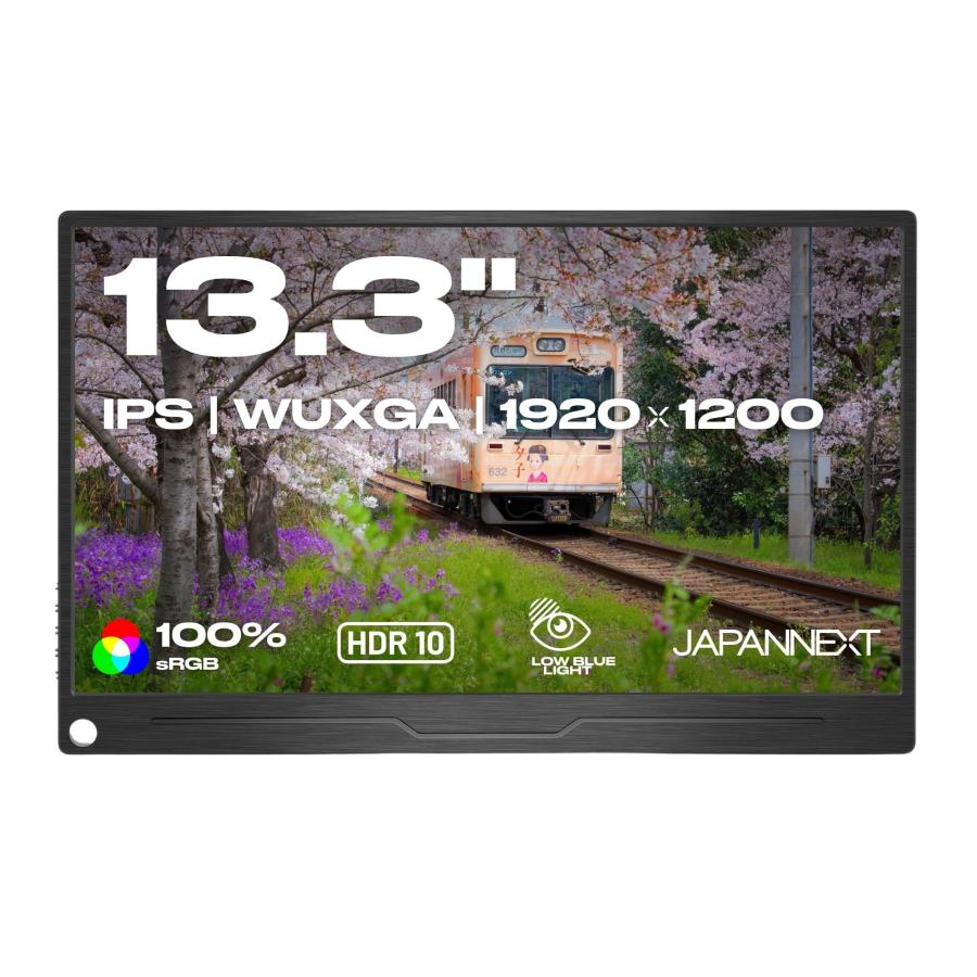 JAPANNEXT 13.3インチ モバイルモニター IPS パネル WUXGA 1920x1200