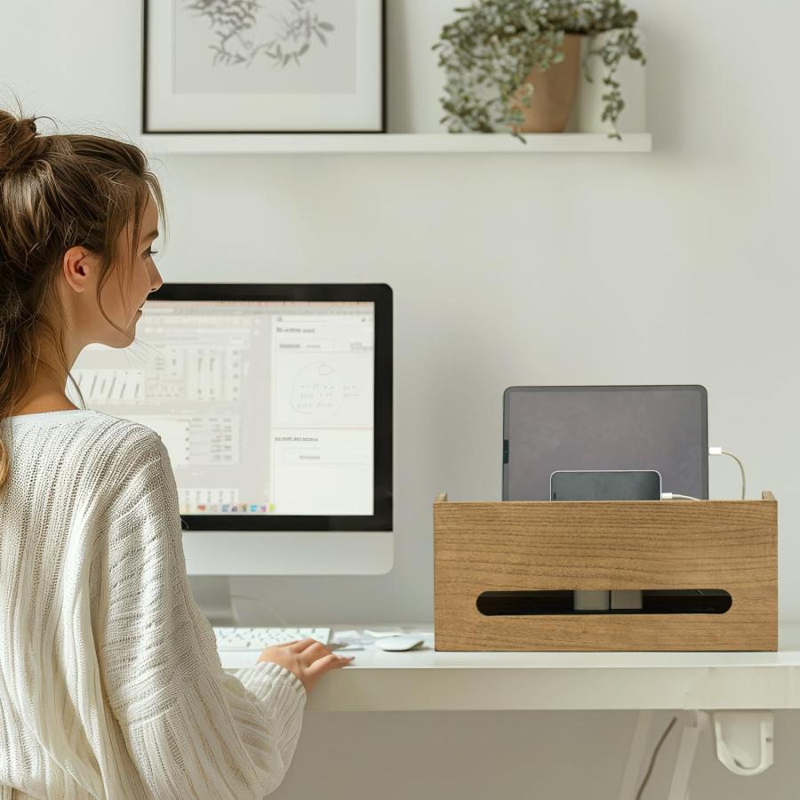 総桐製ケーブルボックス 完成品 植物オイル仕上げ