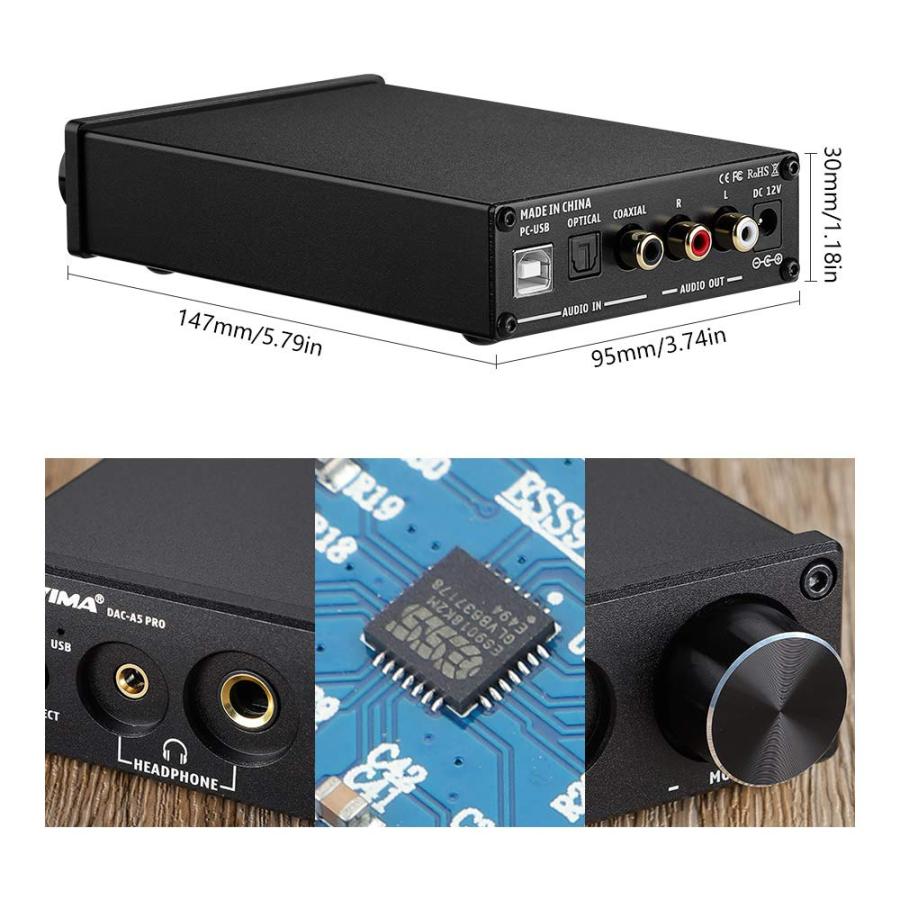 AIYIMA DAC-A5 PROヘッドフォンアンプ 24BIT 192KHz HIFI USB AIYIMA DAC-A5 PROヘッドフォンアンプ 24BIT 192KHz HIFI USB