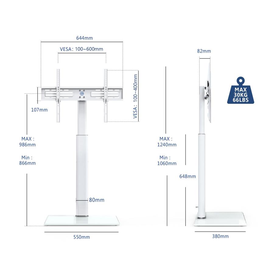 FITUEYES テレビスタンド 32〜60インチ対応 ホワイト 楽天市場】【送料無料】FITUEYES テレビスタンド 32〜60インチ