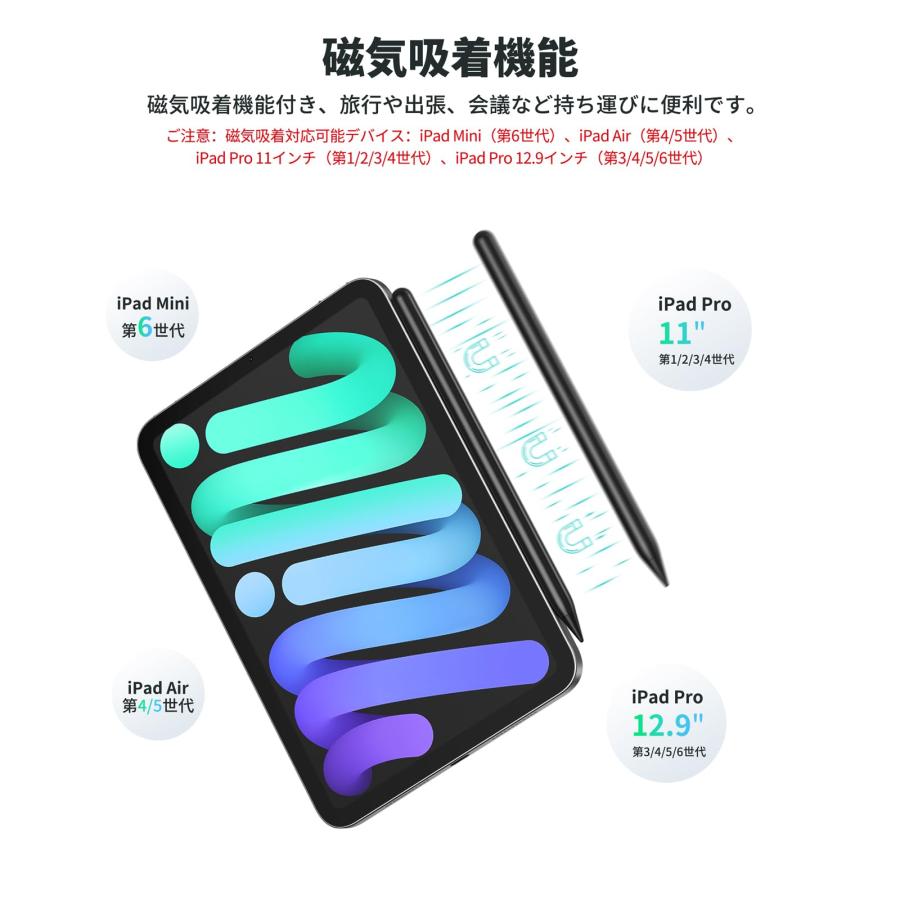 2024年新登場 20分急速充電】 AiSFUL タッチペン iPad対応 極細 2024年新登場 20分急速充電】 AiSFUL タッチペン iPad対応 極細