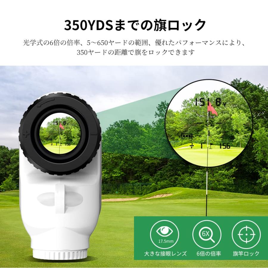 REVASRI ゴルフ 距離計 測定器 高い 透過率 光学6倍望遠 650YDS REVASRI ゴルフ 距離計 測定器 高い 透過率 光学6倍望遠 650YDS