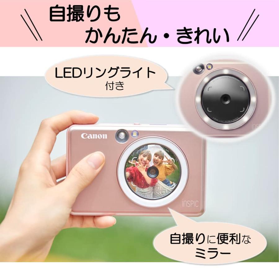 キヤノン Canon インスタントカメラプリンター iNSPiC ZV-223-PK 写真 