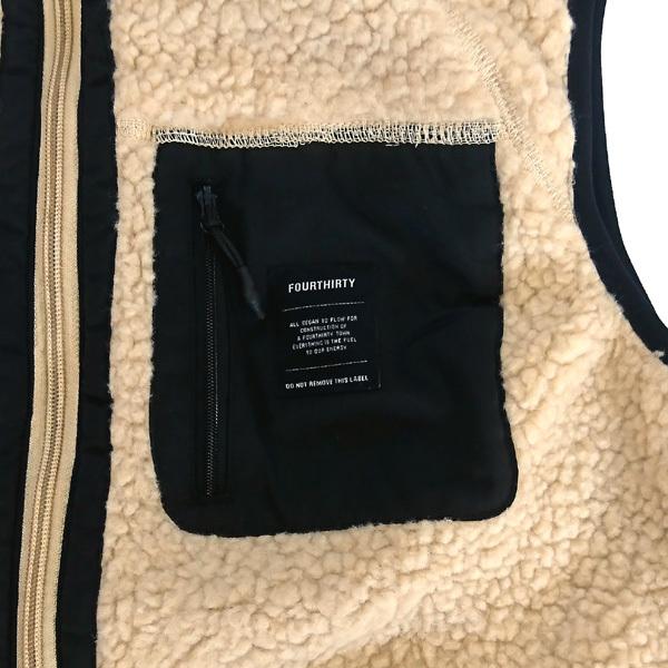430（fourthirty） フォーサーティー ボア フリース ベスト BOA FLEECE 