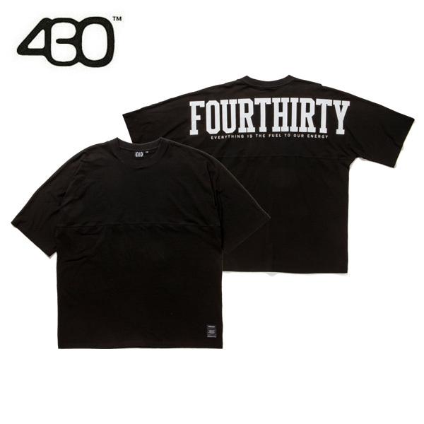 フォーサーティー 430 ビッグロゴ 半袖Tシャツ S/S BIG LOGO C&S 22-076 BLK 正規品｜hotobama