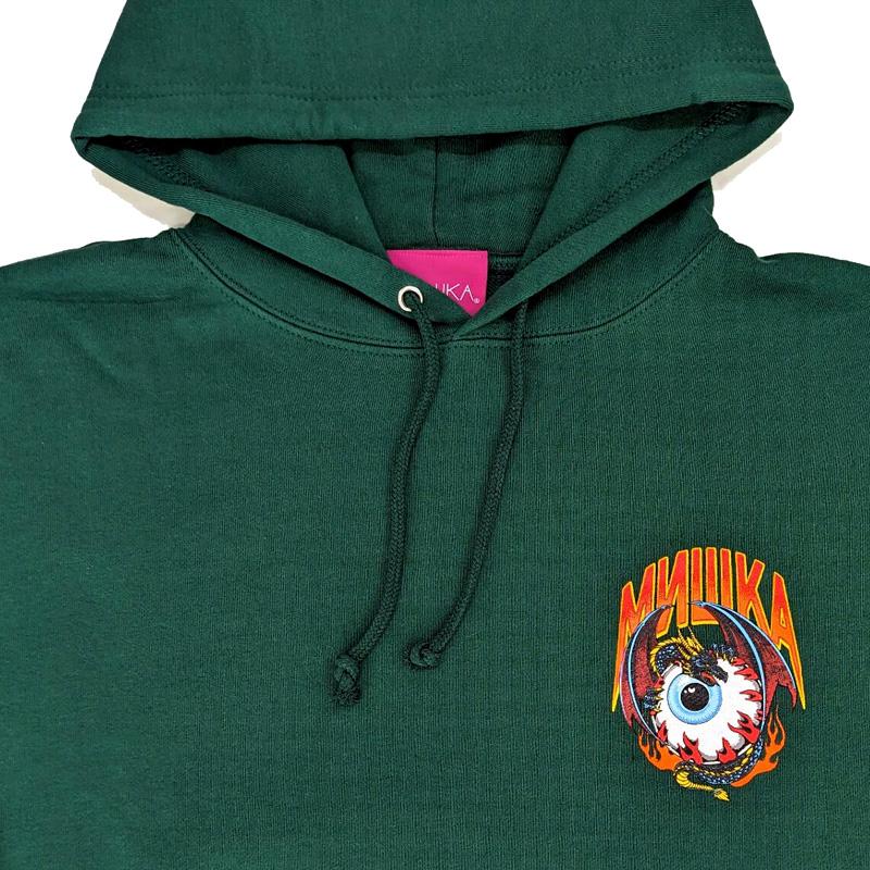 MISHKA ミシカ HERE BE DRAGONS HOODIE プルオーバーパーカー GREEN 正規品｜hotobama｜04