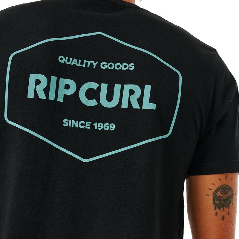 RIP CURL メンズ STAPLER 半袖 Tシャツ Black 0090 正規品 0ETMTE｜hotobama｜04