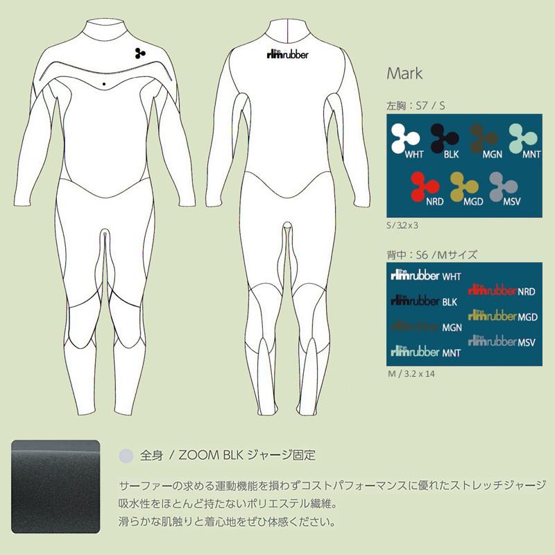 日本製 The RLM Rubber ウェットスーツ 3mm フルスーツ FAST 日本製 The RLM Rubber ウェットスーツ 3mm フルスーツ FAST