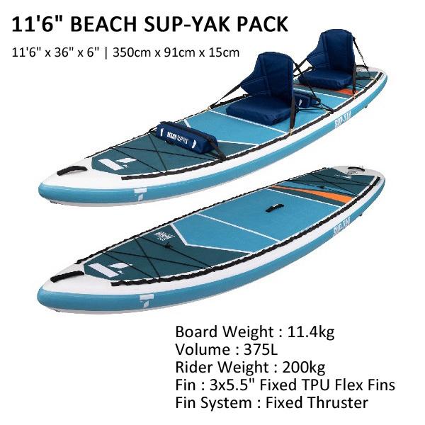 BIC Tahe SUPタンデム+カヤック インフレータブル 11'6 BEACH BIC Tahe SUPタンデム+カヤック インフレータブル 11'6 BEACH