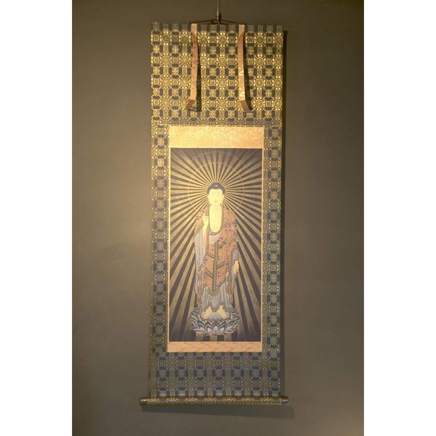 阿弥陀如来 仏画掛け軸（半切サイズ） : 仏像仏画チベット美術卸の天竺