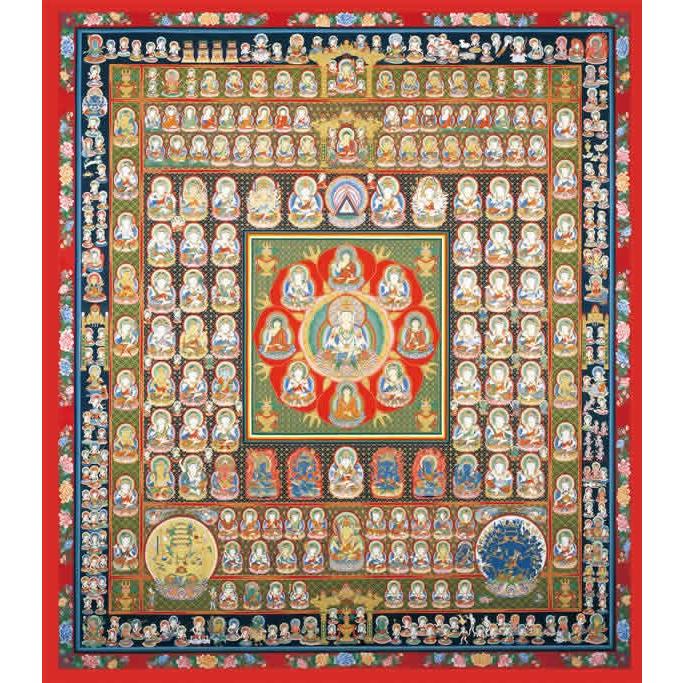 高級肉筆仏画 胎蔵界曼荼羅 一点もの 仏像仏画チベット美術卸の天竺堂 通販 Yahoo ショッピング