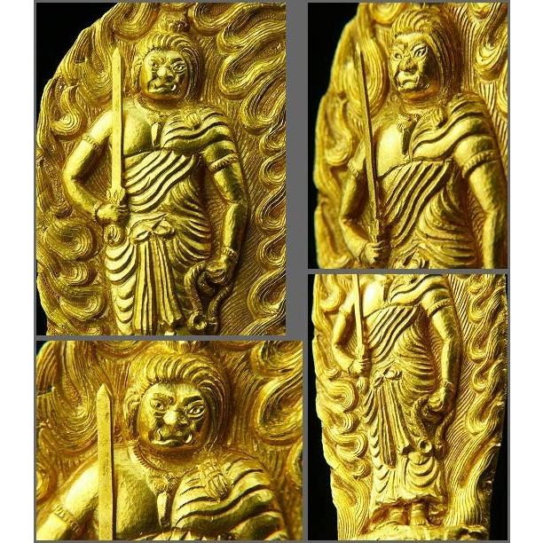 不動明王 純金打ち出し76.5g 一点もの : 仏像仏画チベット美術卸の天竺