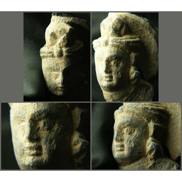 ガンダーラ仏 菩薩頭部 2-4世紀石像 一点もの : 仏像仏画チベット美術