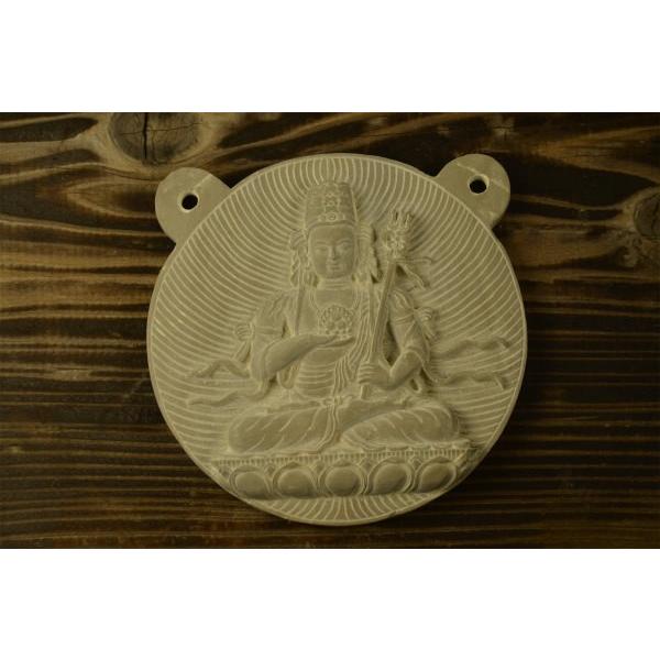 石仏 丑・寅歳の守り本尊虚空蔵菩薩（浮き彫り） 仏像-楽器、手芸、コレクション