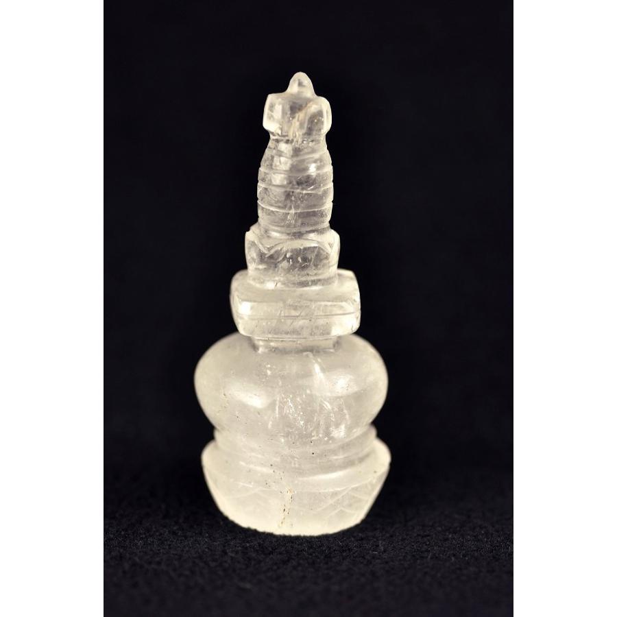 仏塔（ストゥーパ） 水晶彫刻(c)の画像