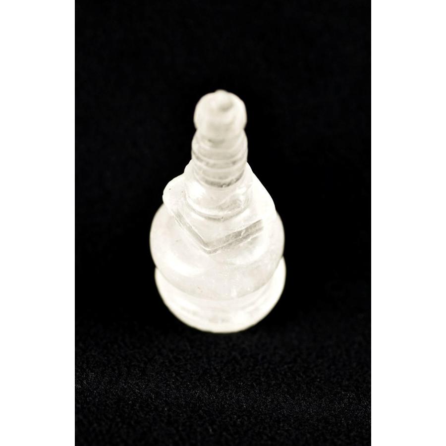 仏塔（ストゥーパ） 水晶彫刻(c)の画像