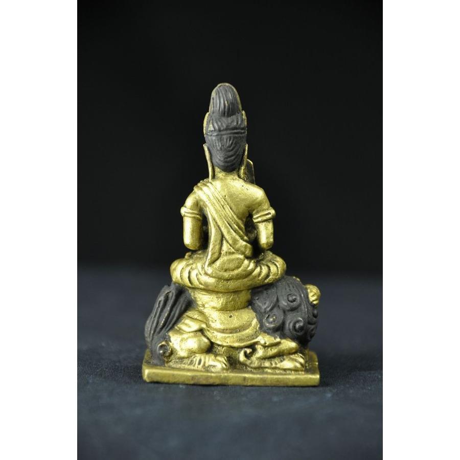 極小仏像 文殊菩薩 銅造鍍金仕上げ（金銅仏） : 仏像仏画チベット美術