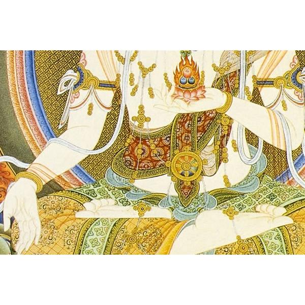仏画色紙 丑・寅歳の守り本尊 虚空蔵菩薩 : 仏像仏画チベット美術卸の