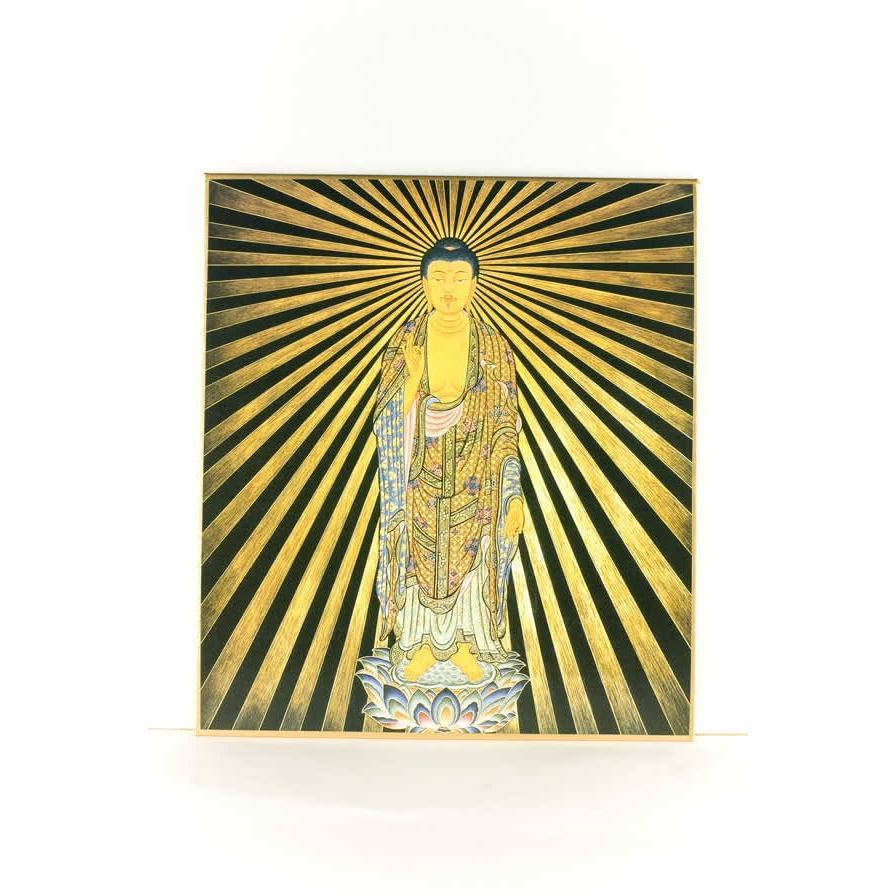 仏画色紙 戌 亥歳の守り本尊 阿弥陀如来 仏像仏画チベット美術卸の天竺堂 通販 Yahoo ショッピング