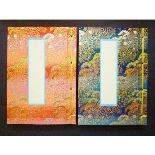 御朱印帳 納経帳 カバー付 特大 B5サイズ 25×18cm 和綴じ式 100ページ