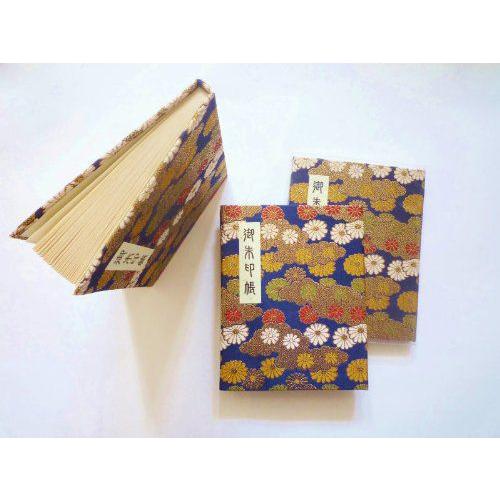 御朱印帳 ブック式 和綴じ カバー付 60ページ 菊 : 御朱印帳の高野山法