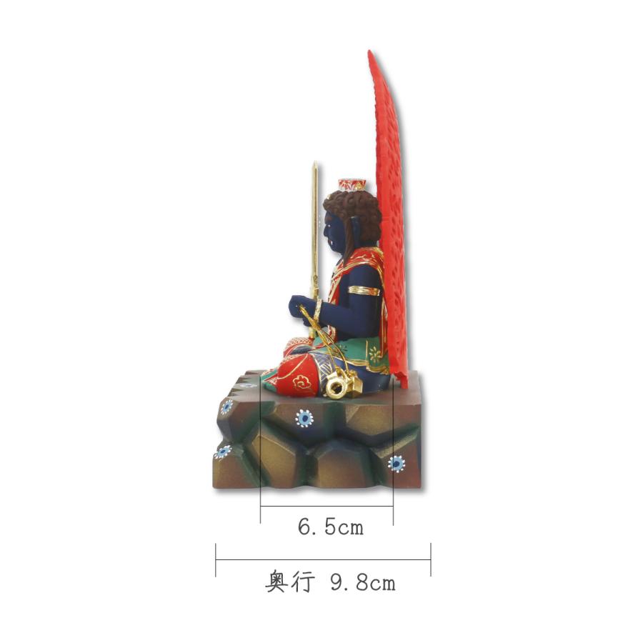 仏像 不動明王 濃彩切金 岩台座 座像 2.5寸 : 御朱印帳の高野山法徳堂