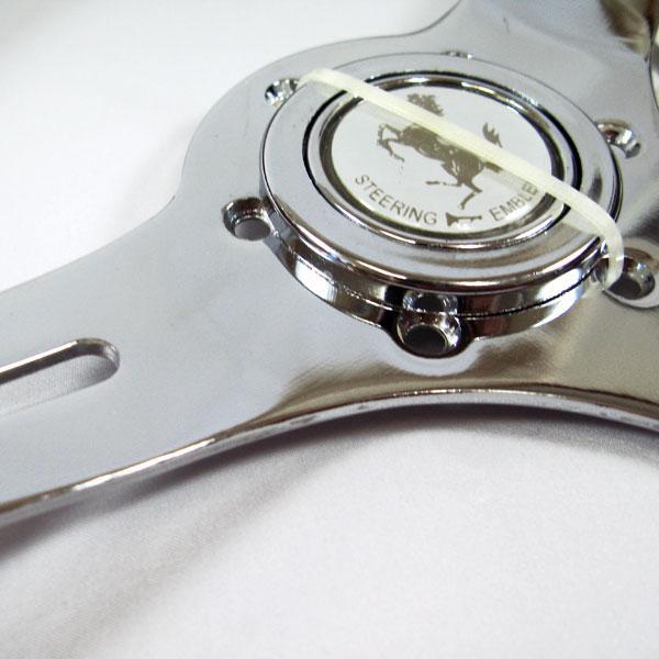 K&M φ290mm 極小ステアリング ウッドハンドル 木目 QSW1003-3