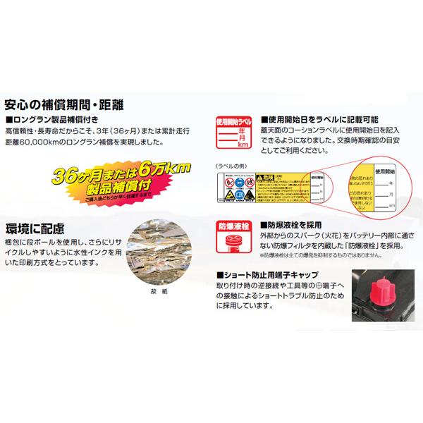 高性能カーバッテリー グランクルーズ ハイクラス 充電制御車対応 開放