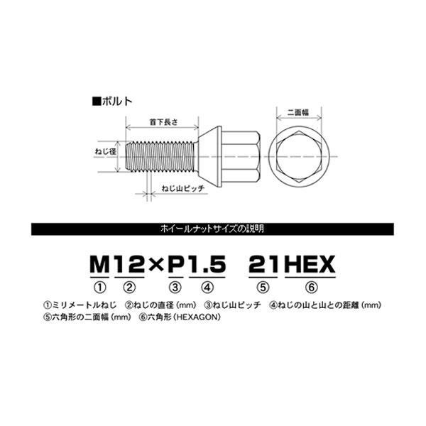 ENKEI/エンケイ MINI用ハブリング&ボルトキットφ75→φ57 M14xP1.5(28mm) KIT-VA-5NB/｜hotroad｜02