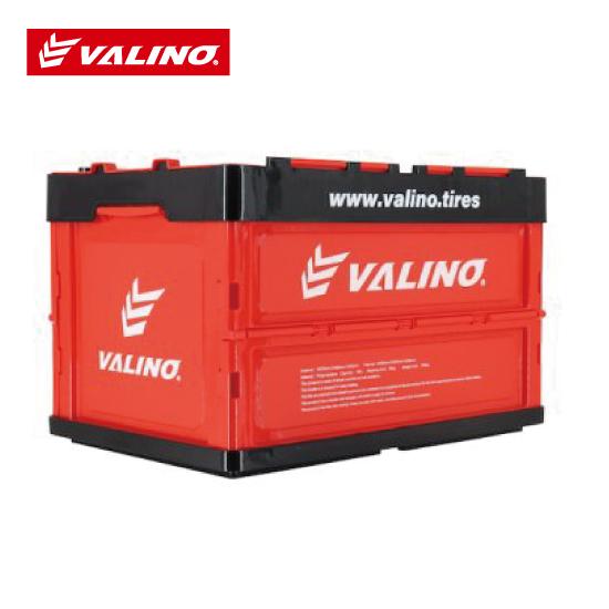VALINO（ヴァリノ） 折りたたみコンテナBOX RED/BLACK 48L コンテナ 