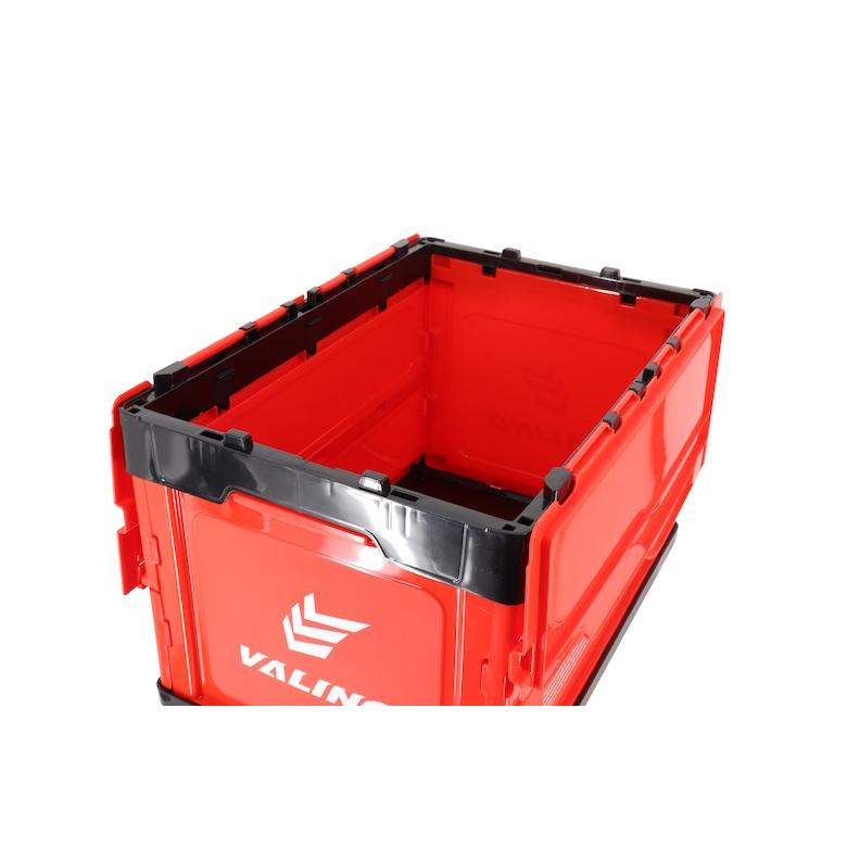 VALINO（ヴァリノ） 折りたたみコンテナBOX RED/BLACK 48L コンテナ 