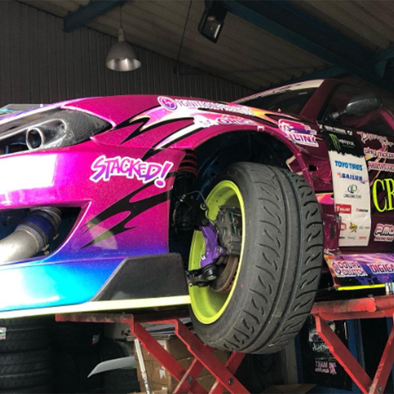 極キレ ナックル 本体 ニッサン シルビア S15 パープル エヌスタイル N
