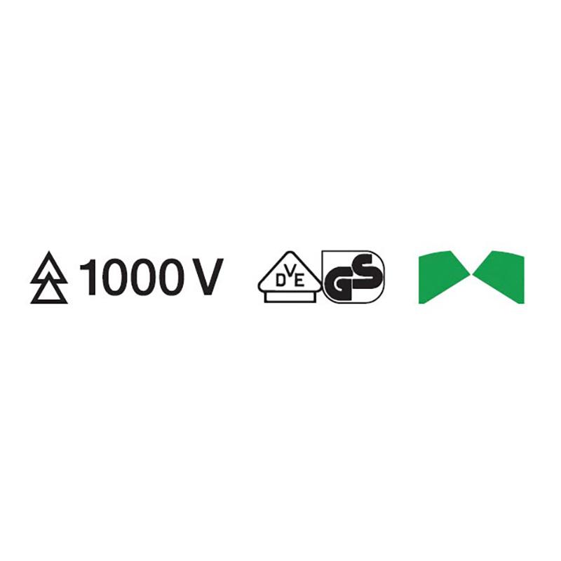 絶縁強力斜ニッパー 1000V (台紙付き) KNIPEX(クニペックス) 7406-160_1