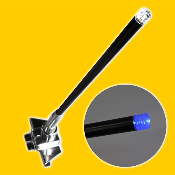 ダミーTLアンテナブルーLED内蔵トランクアンテナ アンテナアース