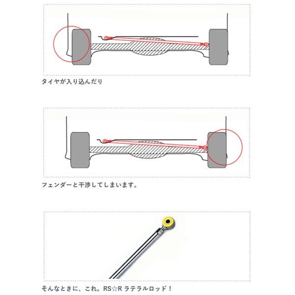 ラテラルロッド ローダウン時のポジション調整 トレノ AE86 58/5〜62/4 RSR LTT0005B｜hotroad｜03