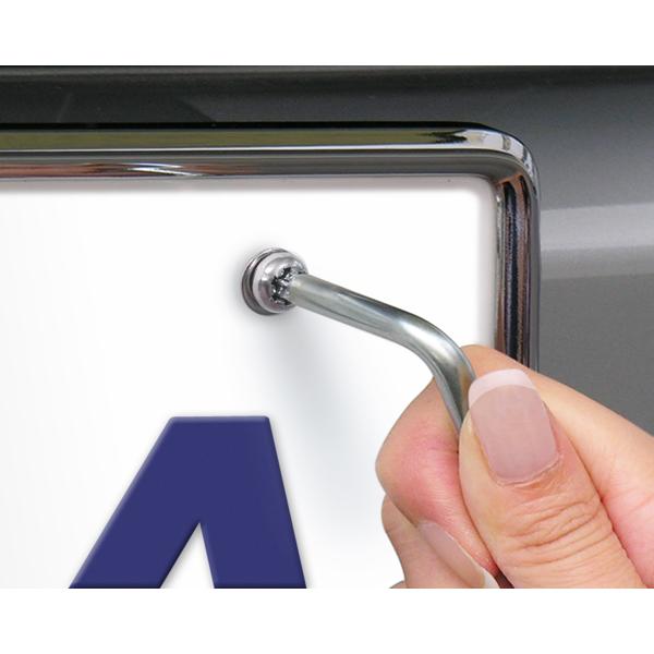 星光産業 ナンバープレートボルト シルバー ステンレス 防犯 盗難防止