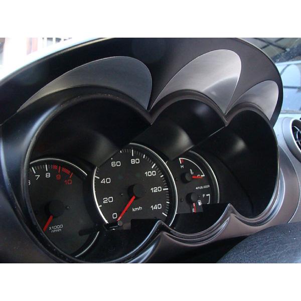 ダイハツ コペン L880K メーターフード アルミ製パネル 3点セット