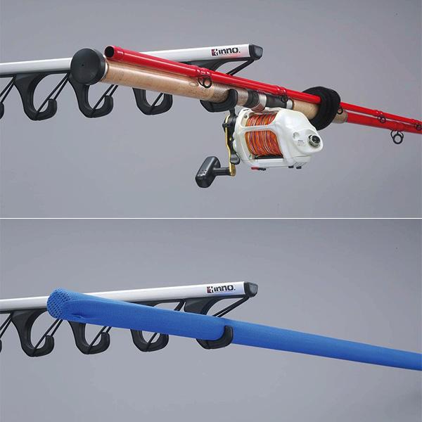 INNO ロッドホルダー 釣り竿 車載 Jフックマルチタイプ 7本積 磯