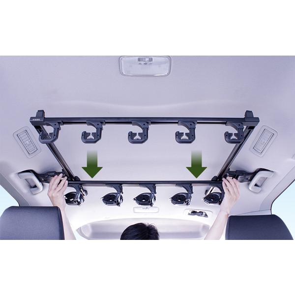 80系 ノア ヴォクシー エスクァイア モデリスタ製 ロッドホルダー U-NV1F 80系ノア・ヴォクシー・エスクァイア専用 スマートロッド