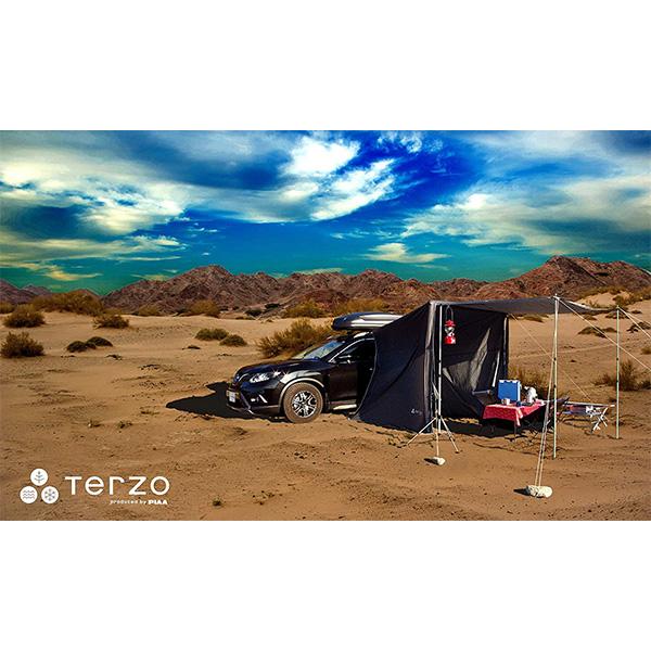 TERZO エアフレーム カーサイドタープ 車のリアハッチ・サイド TERZO エアフレーム カーサイドタープ 車のリアハッチ・サイド