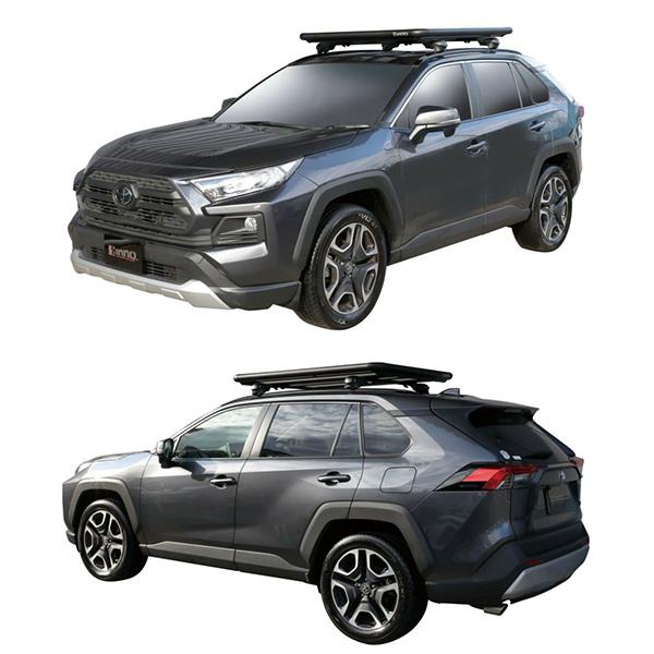 INNO ルーフデッキ 幅120cm ブラック ルーフラック RAV4・CX-5等